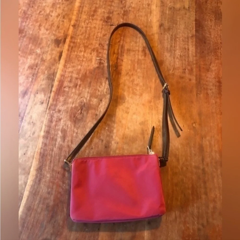 Kate Spade Jackson Triple Gusset Maroon Crossbody Bag